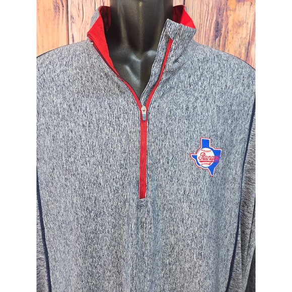 Texas Rangers Antigua MLB Quarter Zip Performance Pullover XXL - Picture 3 of 9